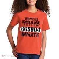 Insane Asylum Inmate With Numbers Halloween Kids T-Shirt thumb 2