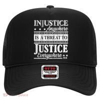 Injustice Anywhere Is A Threat To Justice Everywhere MLK Hat thumb 0