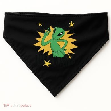 I'm An Introvert I Come In Peace Alien USA-Made Doggie Bandana