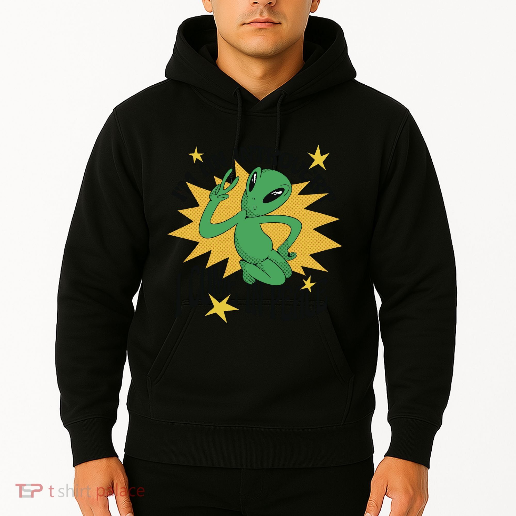 I'm An Introvert I Come In Peace Alien Hoodie
