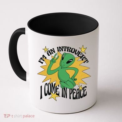 I'm An Introvert I Come In Peace Alien Coffee Mug