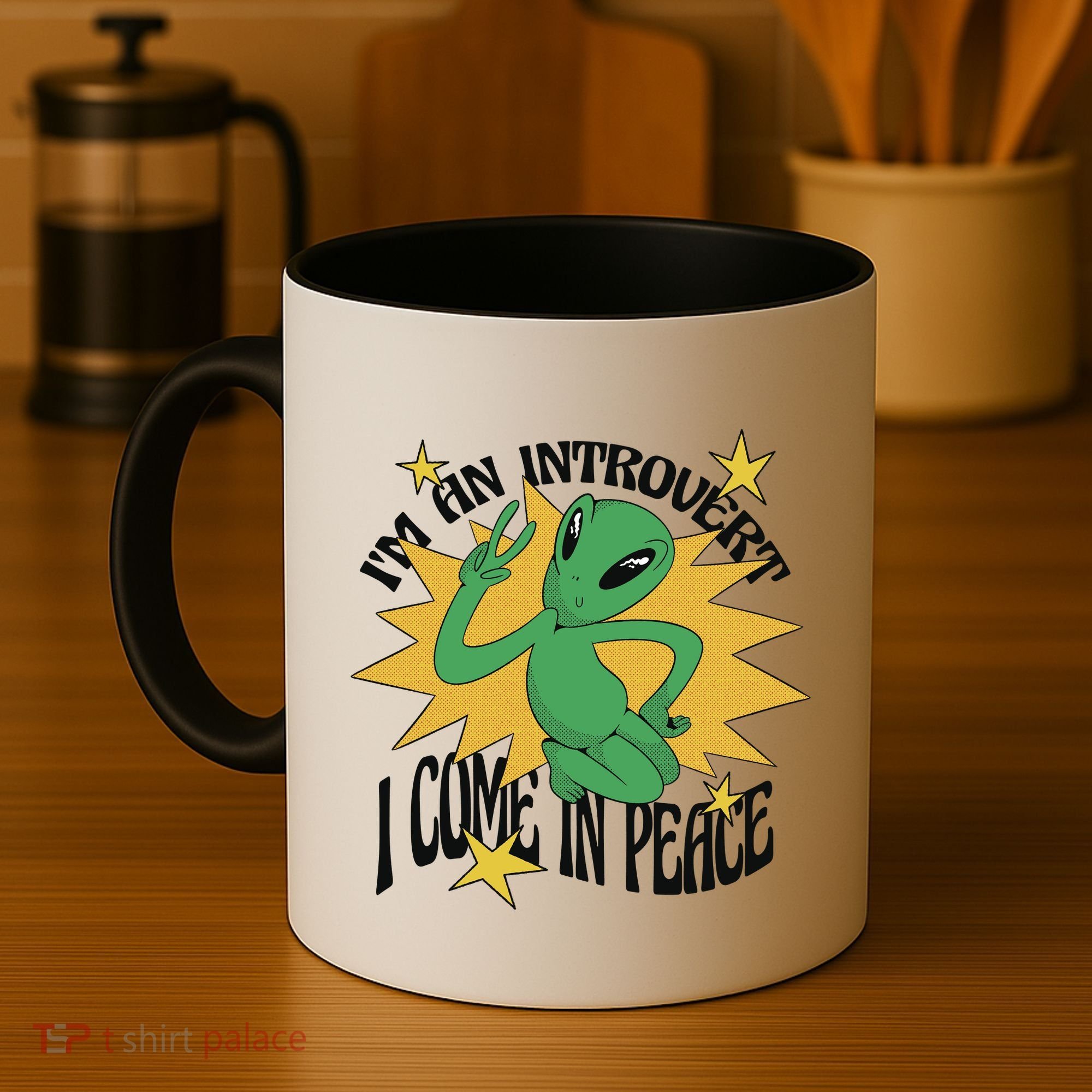I'm An Introvert I Come In Peace Alien Coffee Mug