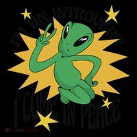I'm An Introvert I Come In Peace Alien Women's Hoodie thumb 2