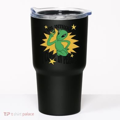 I'm An Introvert I Come In Peace Alien Tumbler