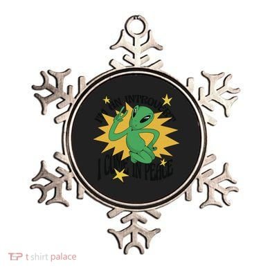 I'm An Introvert I Come In Peace Alien Ornament