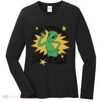 I'm An Introvert I Come In Peace Alien Women's Long Sleeve Shirt thumb 0