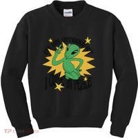 I'm An Introvert I Come In Peace Alien Kids Sweatshirt thumb 0