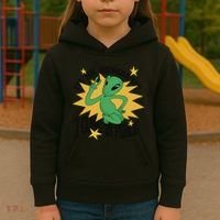 I'm An Introvert I Come In Peace Alien Kids Hoodie thumb 3