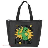 I'm An Introvert I Come In Peace Alien Tote Bag thumb 0