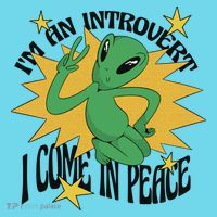 I'm An Introvert I Come In Peace Alien Long Sleeve Shirt thumb 2