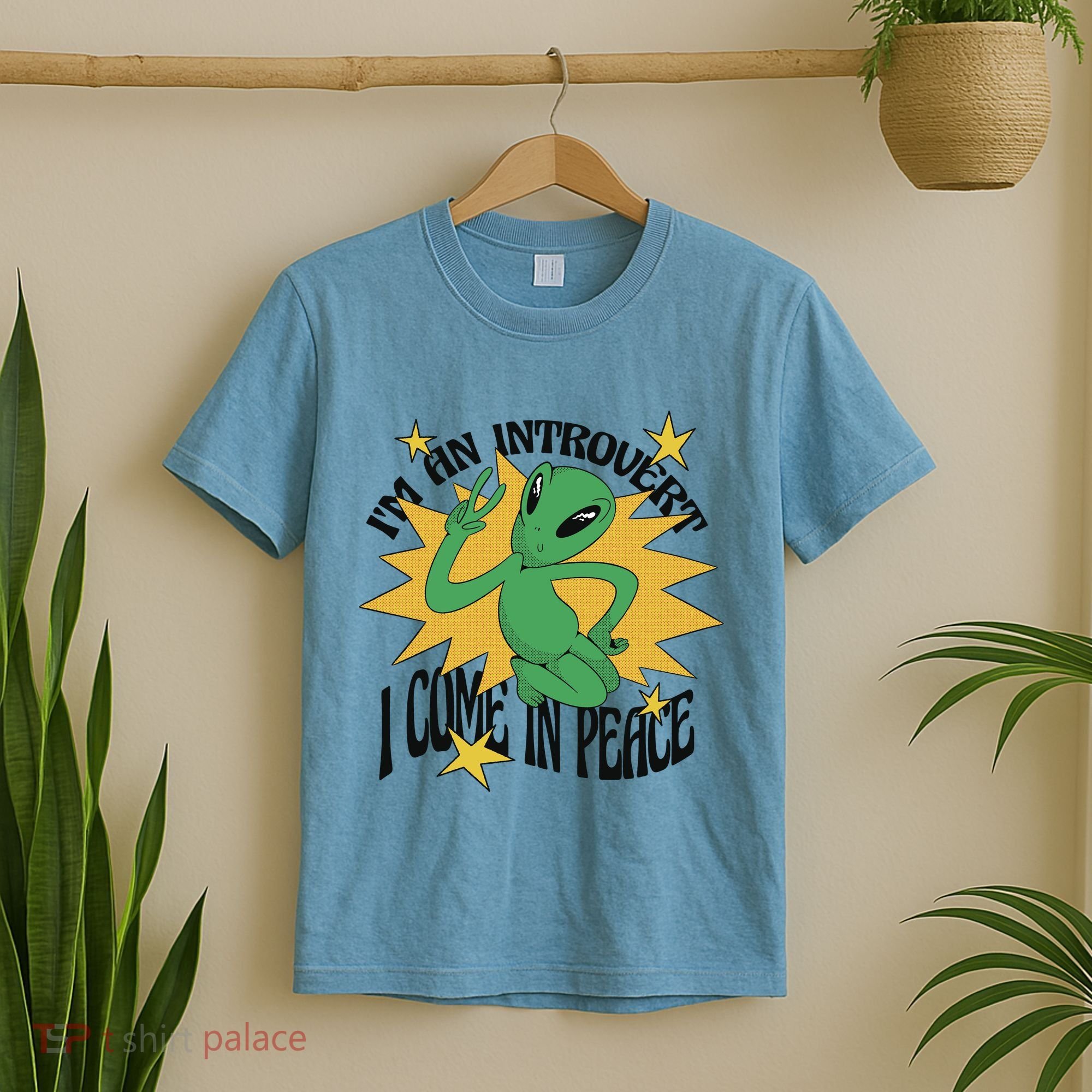 I'm An Introvert I Come In Peace Alien T-Shirt