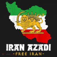IRAN AZADI Iran Flag Map Lion Sun Sword Free Iran Revolution Doggie Tank thumb 4