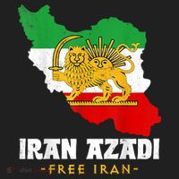 IRAN AZADI Iran Flag Map Lion Sun Sword Free Iran Revolution Beanie thumb 2