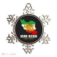 IRAN AZADI Iran Flag Map Lion Sun Sword Free Iran Revolution Ornament thumb 0