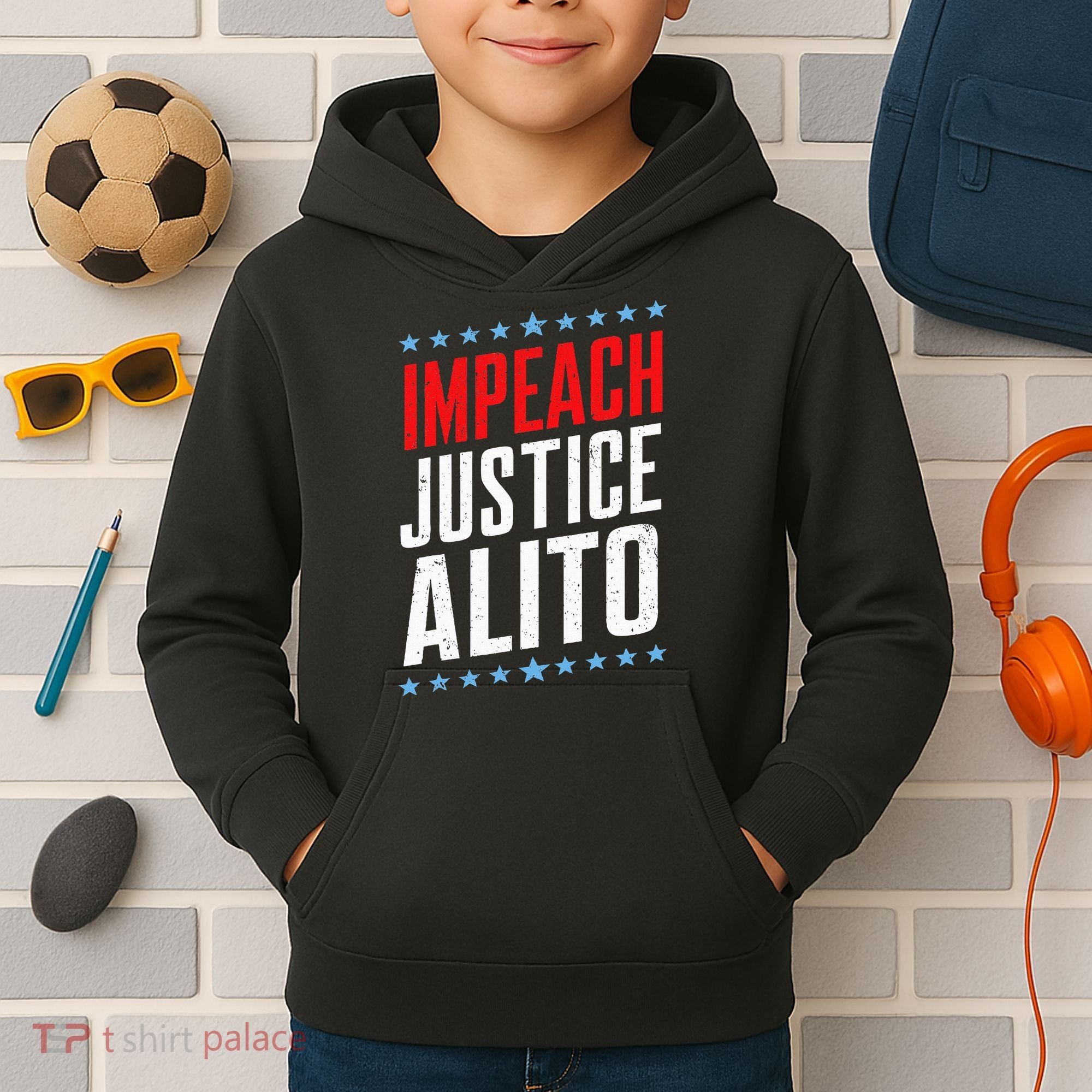Impeach Alito Impeach Supreme Court Justice Samuel Alito Kids Hoodie