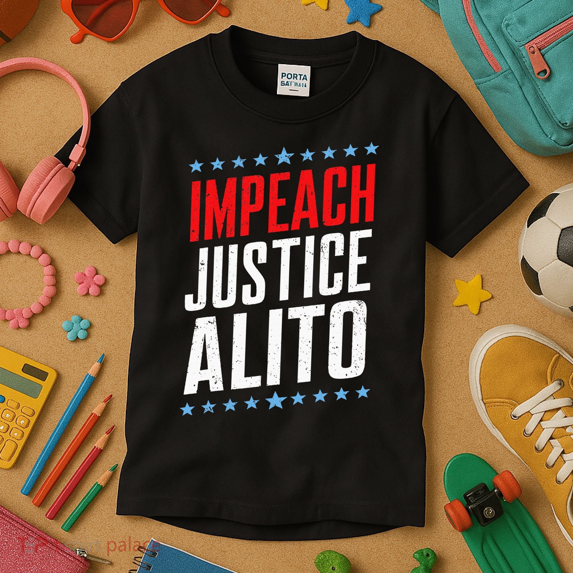 Impeach Alito Impeach Supreme Court Justice Samuel Alito Kids T-Shirt