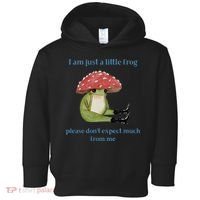 I Am Just A Little Frog Dont Expect Much Cute Cartoon Toddler Hoodie thumb 0