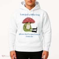 I Am Just A Little Frog Dont Expect Much Cute Cartoon Hoodie thumb 2