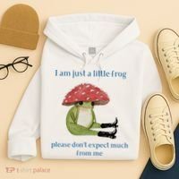 I Am Just A Little Frog Dont Expect Much Cute Cartoon Hoodie thumb 4