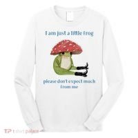 I Am Just A Little Frog Dont Expect Much Cute Cartoon Long Sleeve Shirt thumb 0