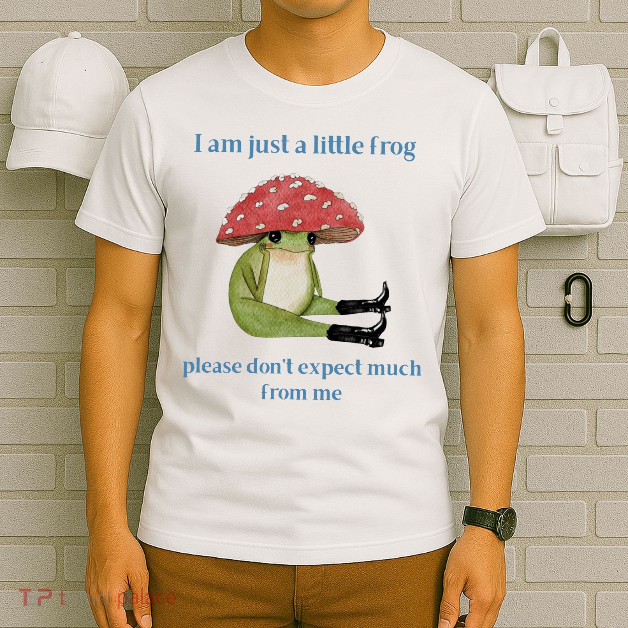 I Am Just A Little Frog Dont Expect Much Cute Cartoon T-Shirt