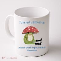 I Am Just A Little Frog Dont Expect Much Cute Cartoon Coffee Mug thumb 0