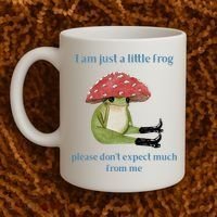 I Am Just A Little Frog Dont Expect Much Cute Cartoon Coffee Mug thumb 2