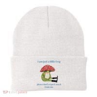 I Am Just A Little Frog Dont Expect Much Cute Cartoon Beanie thumb 0