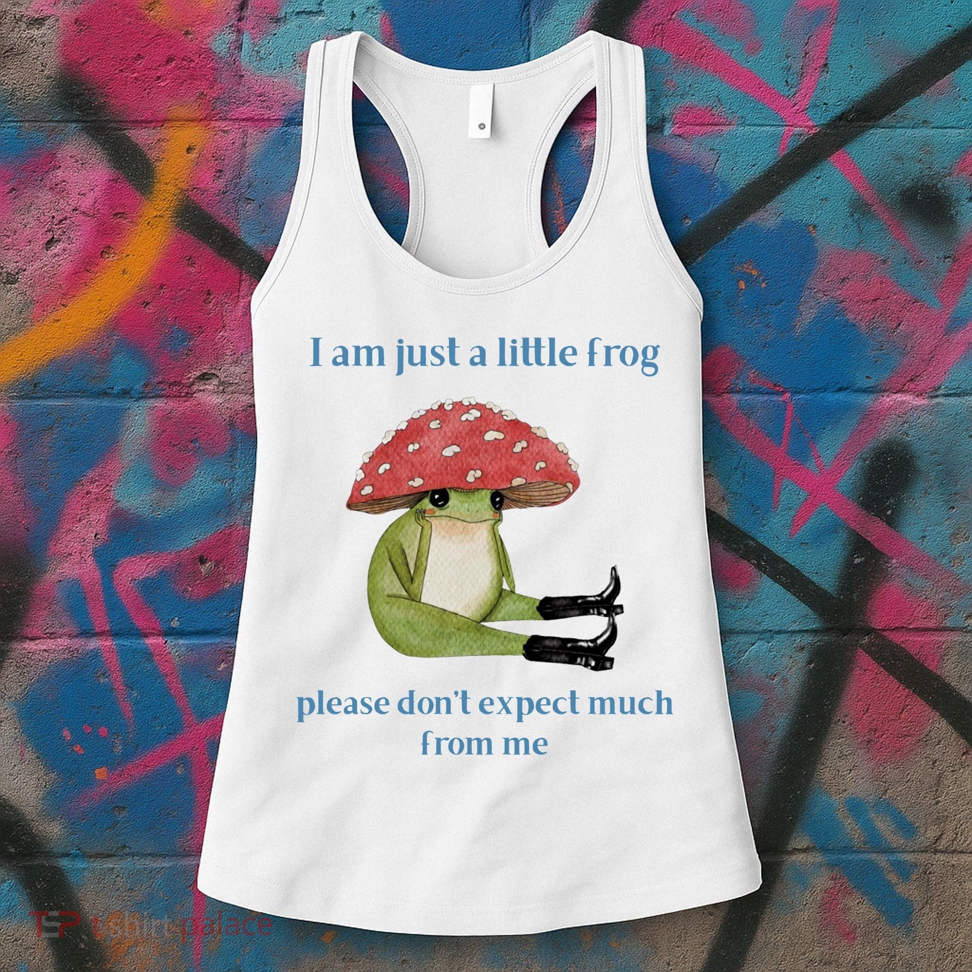 I Am Just A Little Frog Dont Expect Much Cute Cartoon Women's Tank Top