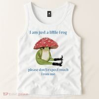 I Am Just A Little Frog Dont Expect Much Cute Cartoon Tank Top thumb 2