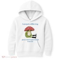 I Am Just A Little Frog Dont Expect Much Cute Cartoon Kids Hoodie thumb 0