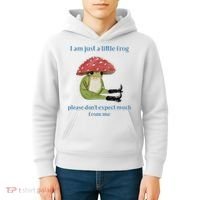 I Am Just A Little Frog Dont Expect Much Cute Cartoon Kids Hoodie thumb 4