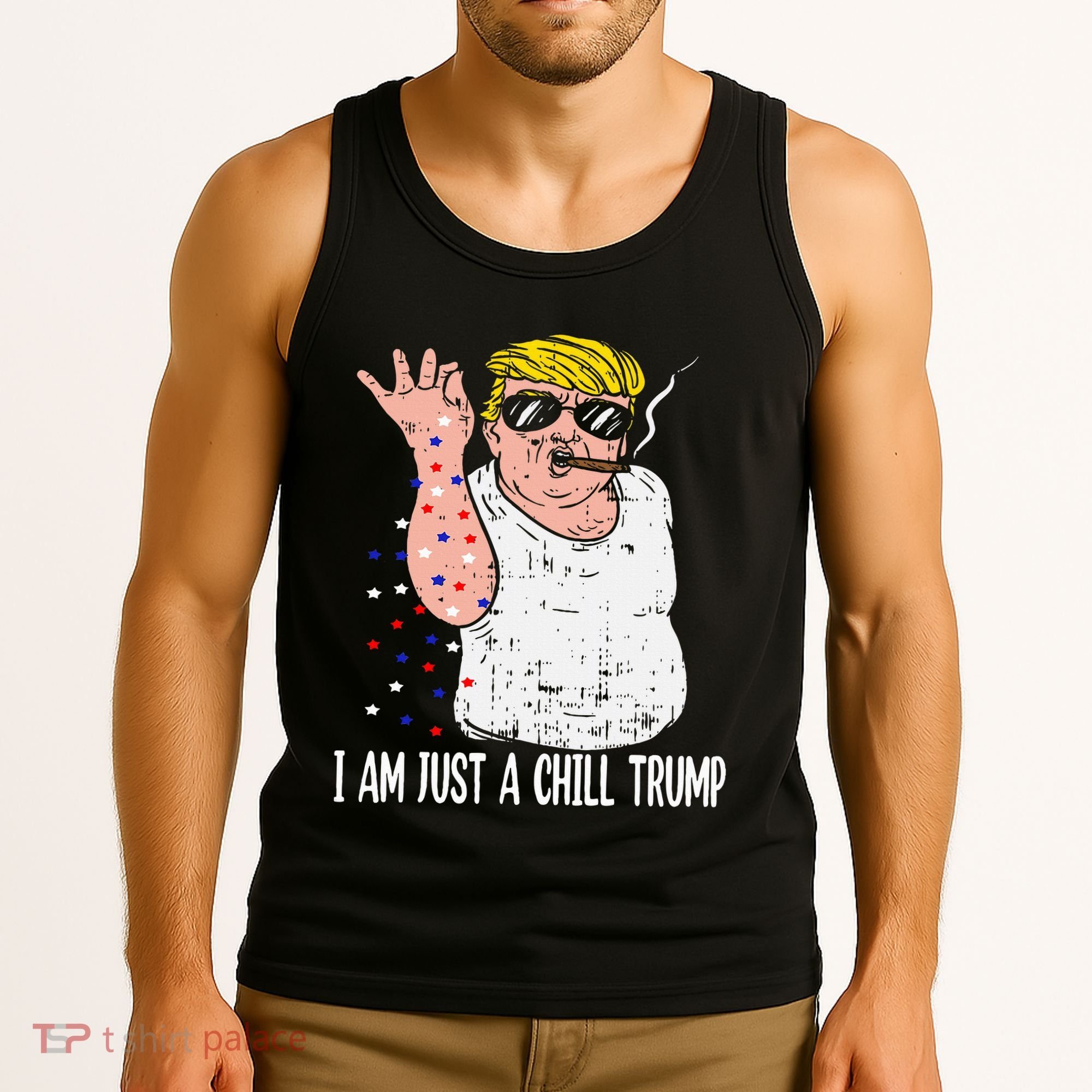 I Am Just A Chill Guy Trump Funny Meme For Trump Supporters Tank Top