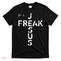 I'm A JESUS FREAK Funny Christian Faith God Cross T-Shirt thumb 0