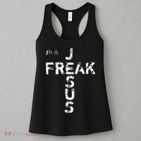 I'm A JESUS FREAK Funny Christian Faith God Cross Women's Tank Top thumb 3