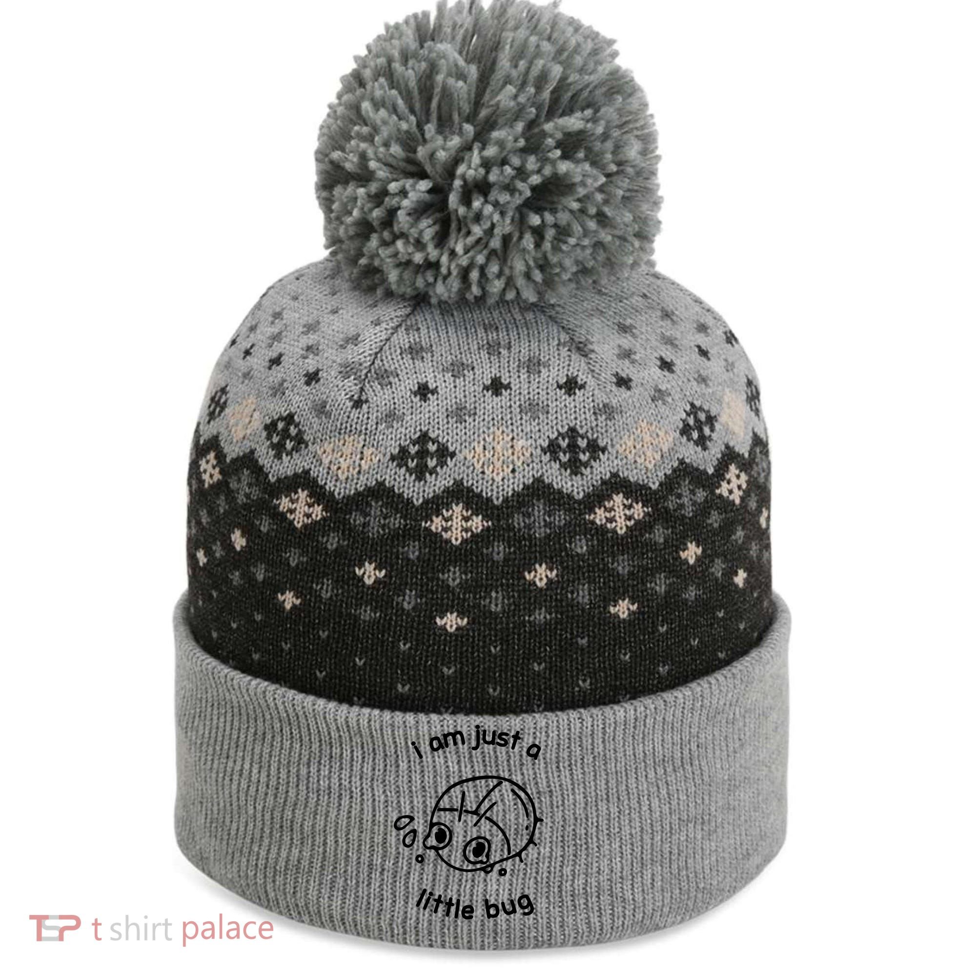 I Am Just A Little Bug The Baniff Cuffed Pom Beanie