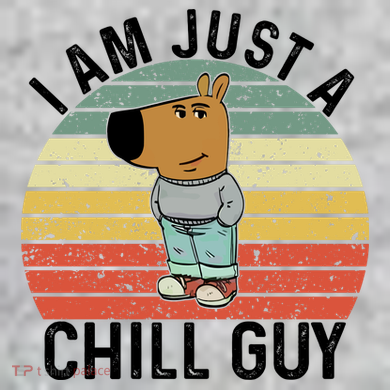 I Am Just A Chill Guy Chillguy Fun Meme Chillin The Baniff Cuffed Pom Beanie