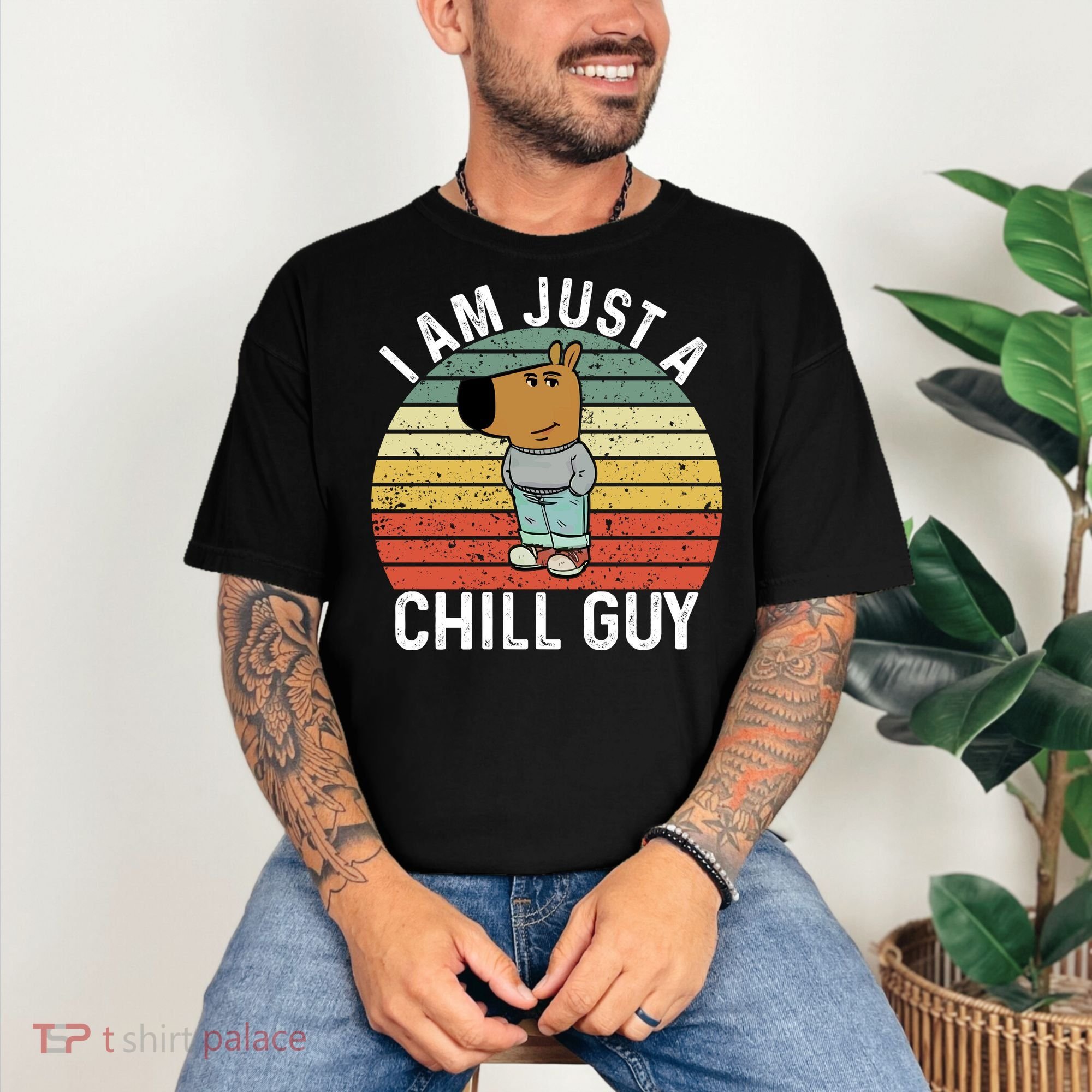 I Am Just A Chill Guy Chillguy Fun Meme Chillin Comfort Colors T-Shirt