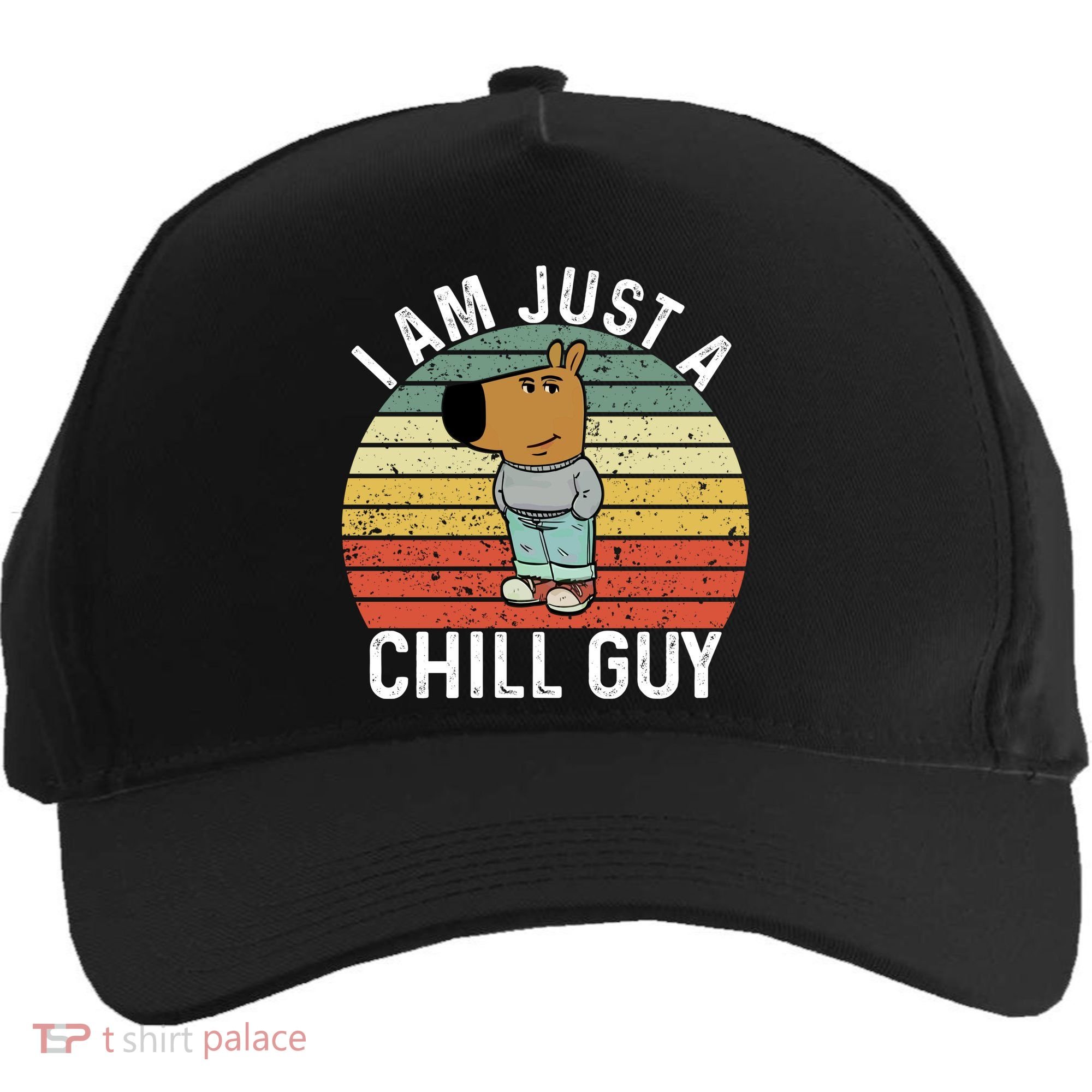 I Am Just A Chill Guy Chillguy Fun Meme Chillin Five-Panel Snapback Cap