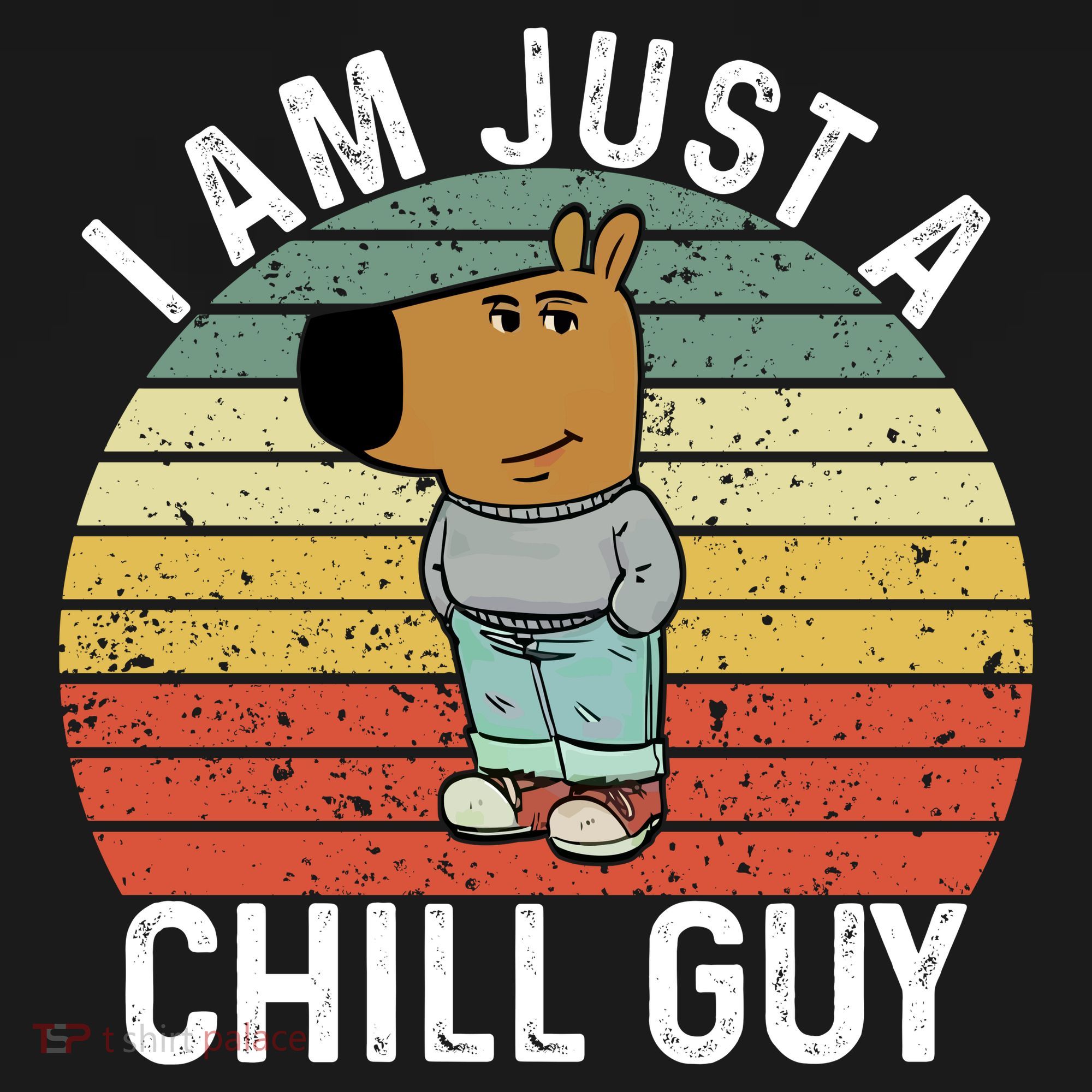 I Am Just A Chill Guy Chillguy Fun Meme Chillin Impact Tech Backpack