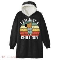 I Am Just A Chill Guy Chillguy Fun Meme Chillin Hooded Wearable Blanket thumb 0