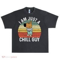 I Am Just A Chill Guy Chillguy Fun Meme Chillin Urban Oversized Heavyweight T-Shirt thumb 0