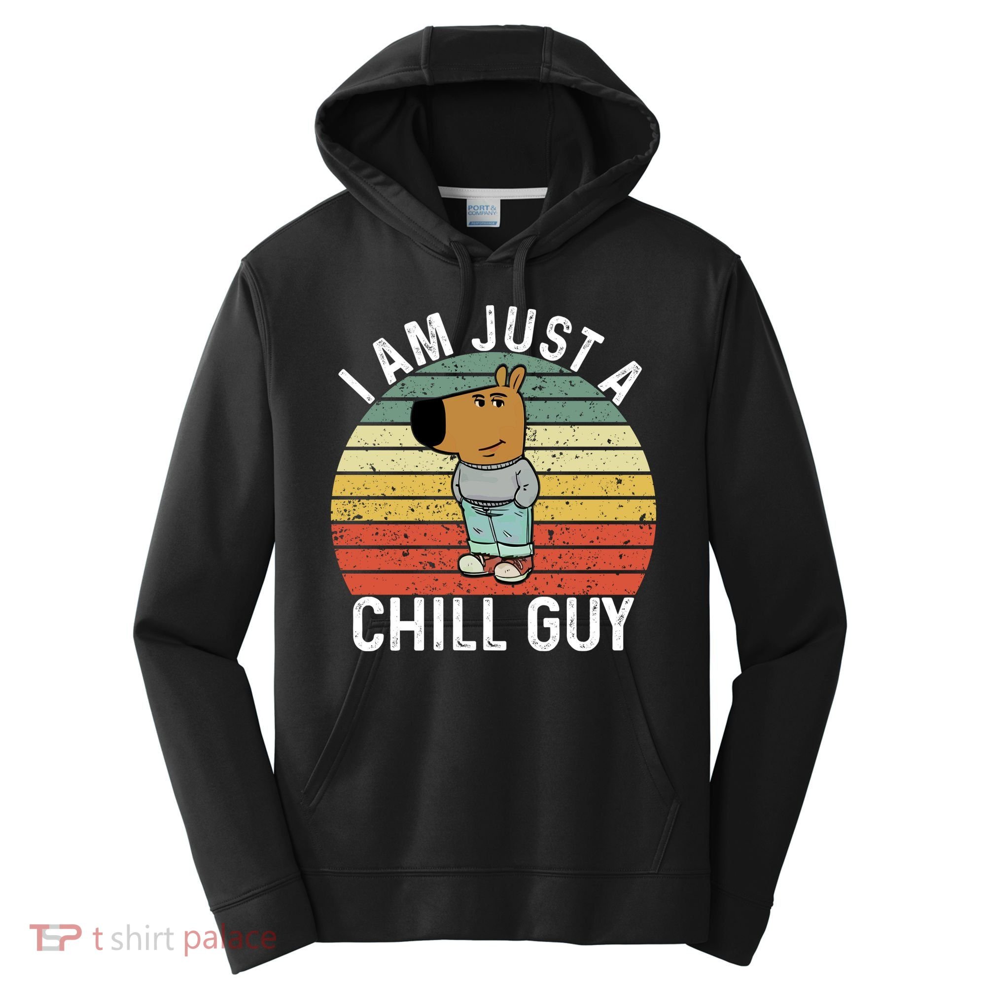 I Am Just A Chill Guy Chillguy Fun Meme Chillin Performance Fleece Hoodie