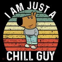 I Am Just A Chill Guy Chillguy Fun Meme Chillin Tall Sweatshirt thumb 2