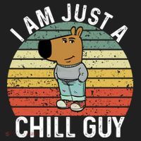 I Am Just A Chill Guy Chillguy Fun Meme Chillin Plastic Christmas Ball Ornament thumb 1