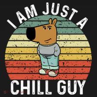 I Am Just A Chill Guy Chillguy Fun Meme Chillin Wool Snapback Cap thumb 2