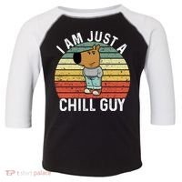 I Am Just A Chill Guy Chillguy Fun Meme Chillin Toddler Fine Jersey T-Shirt thumb 0