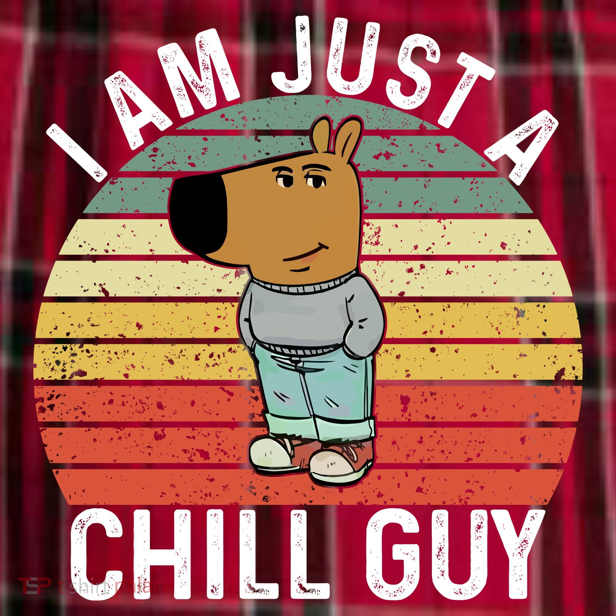 I Am Just A Chill Guy Chillguy Fun Meme Chillin Men's Flannel Plaid Pajama Pants