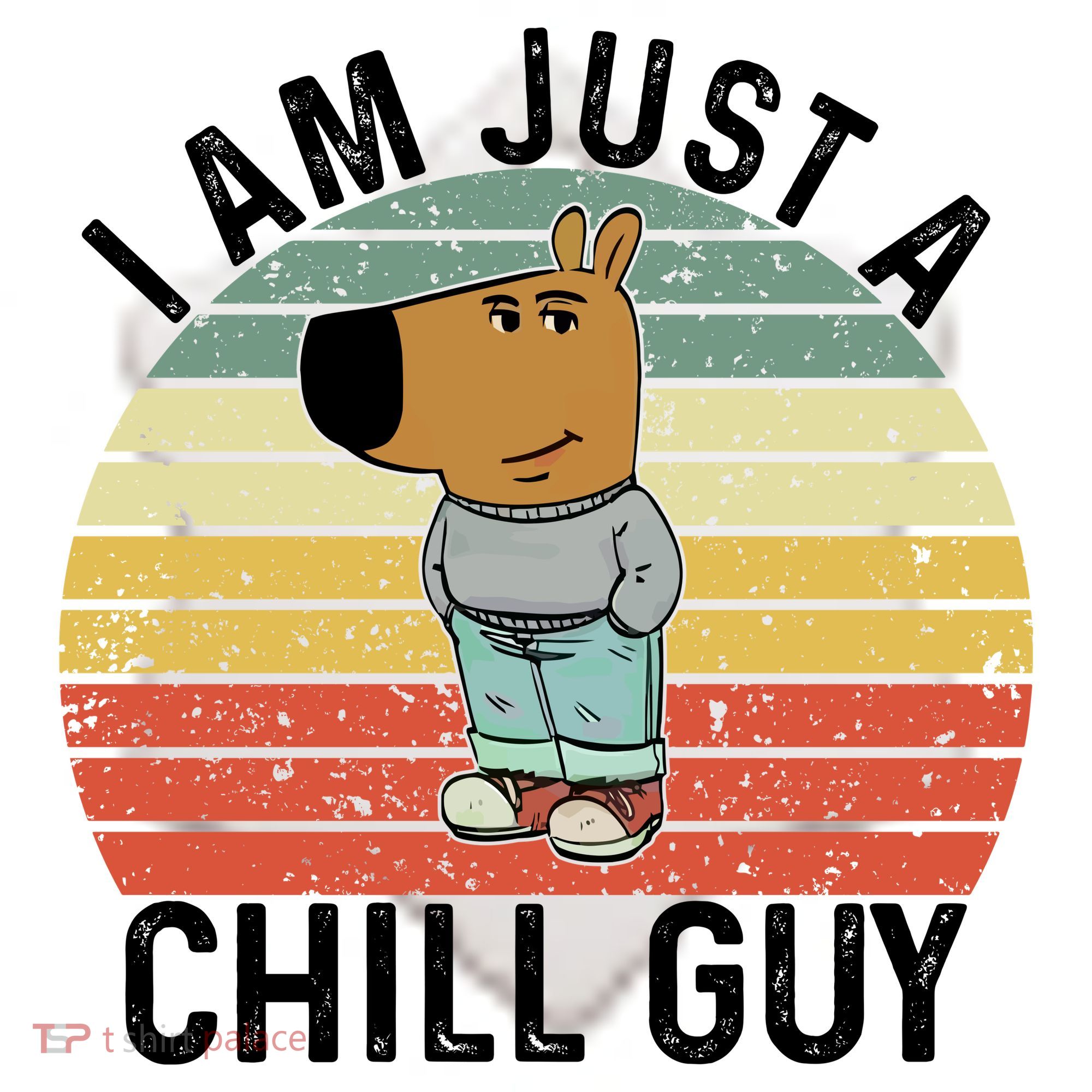 I Am Just A Chill Guy Chillguy Fun Meme Chillin Ceramic Ornament