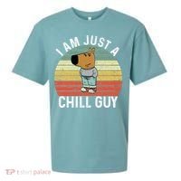 I Am Just A Chill Guy Chillguy Fun Meme Chillin Sueded Cloud Jersey T-Shirt thumb 0